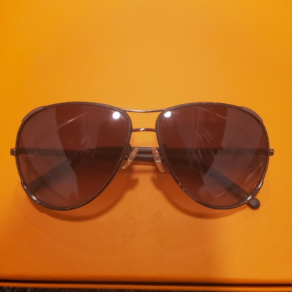 Chloe leather trim aviator sunglasses - Picture 4 of 10